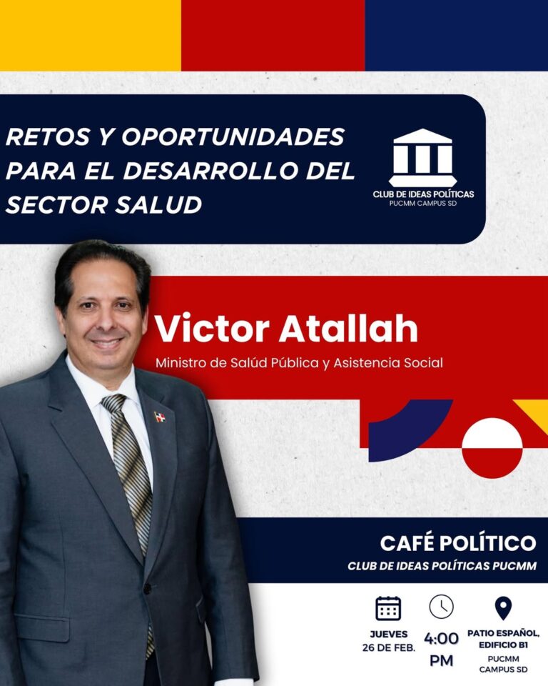 Víctor Atallah conversará sobre los “Retos y oportunidades para el desarrollo del sector salud”