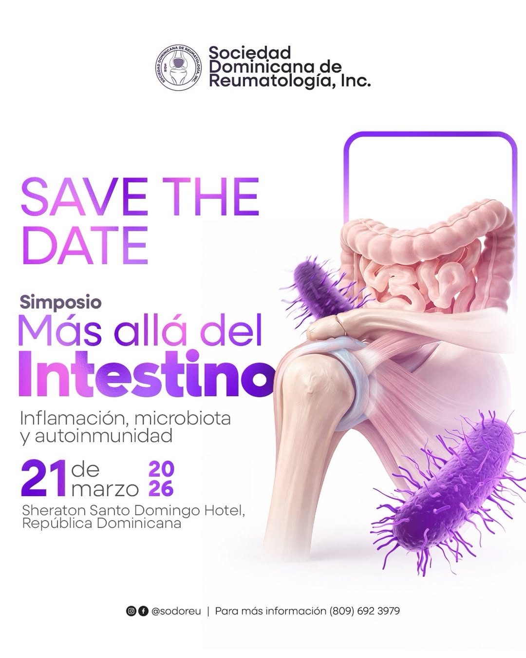 Sociedad Dominicana de Reumatología realizará el simposio "Mas allá del intestino"