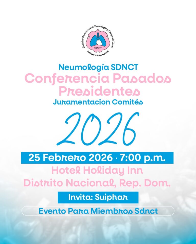 Sociedad de Neumología y Cirugía del Tórax tiene gran evento este 25 de febrero