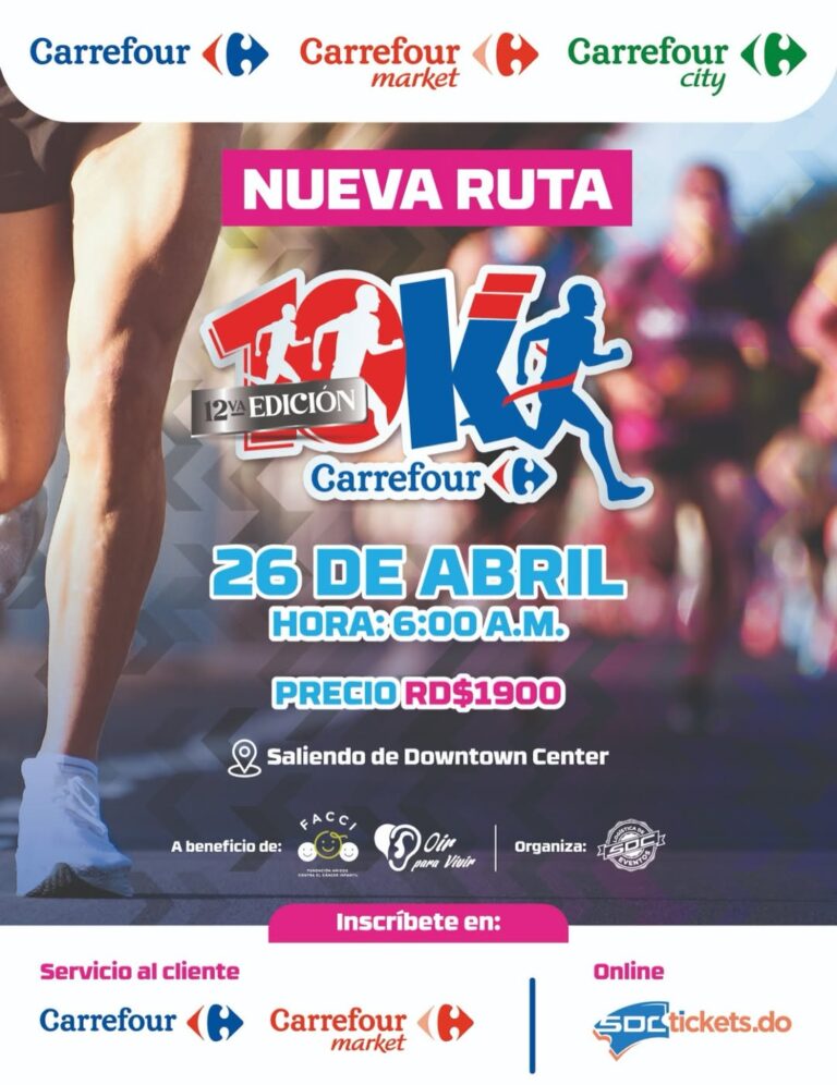 🔥🏃_♀️ ¡Prepárate para correr con propósito! 🏃_♂️🔥Vuelve el 10K Carrefour – 12ª edición, una