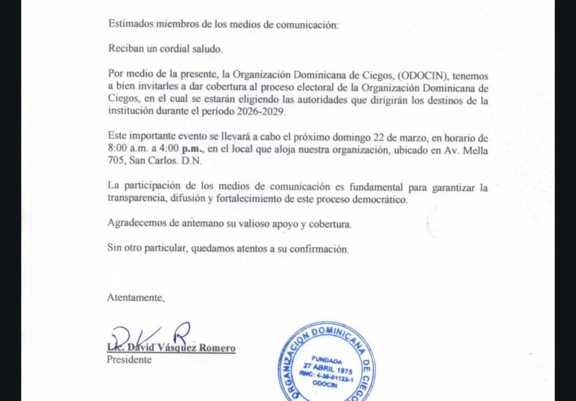 Convocatoria de prensa de ODOCIN
