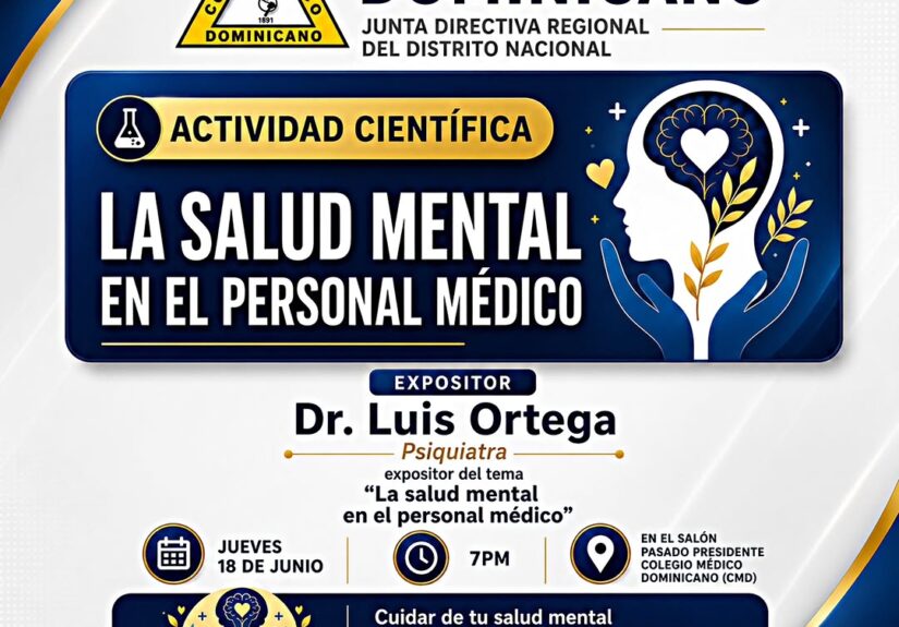 CMD invita a conferencia científica: "La Salud Mental en el Personal Médico"