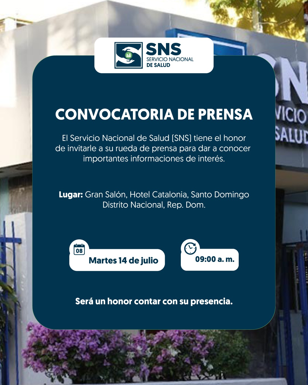 Convocatoria de prensa del SNS
