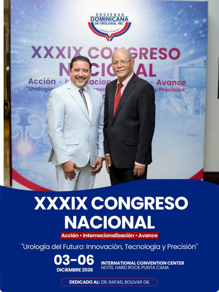 Sociedad de Urología presenta su XXXIX Congreso Nacional a celebrarse en diciembre de este 2026