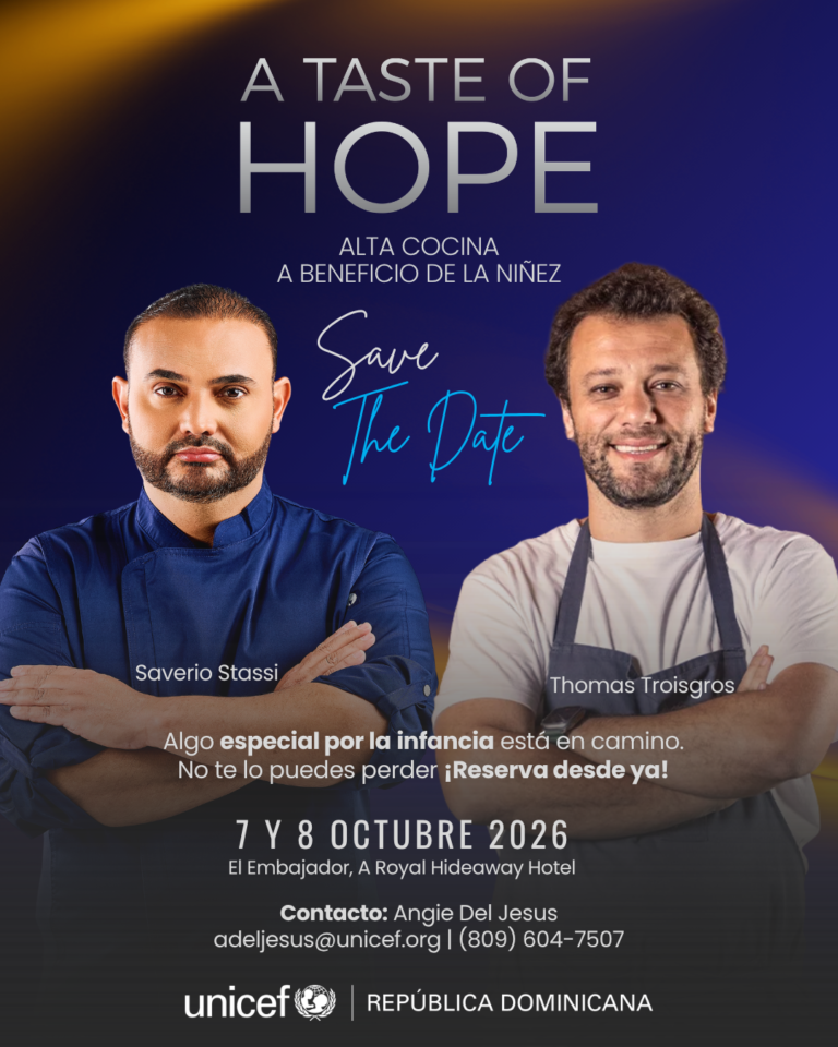 Un plato puede cambiar una historia: A Taste of Hope 2026 vuelve a unir la alta cocina por la niñez dominicana